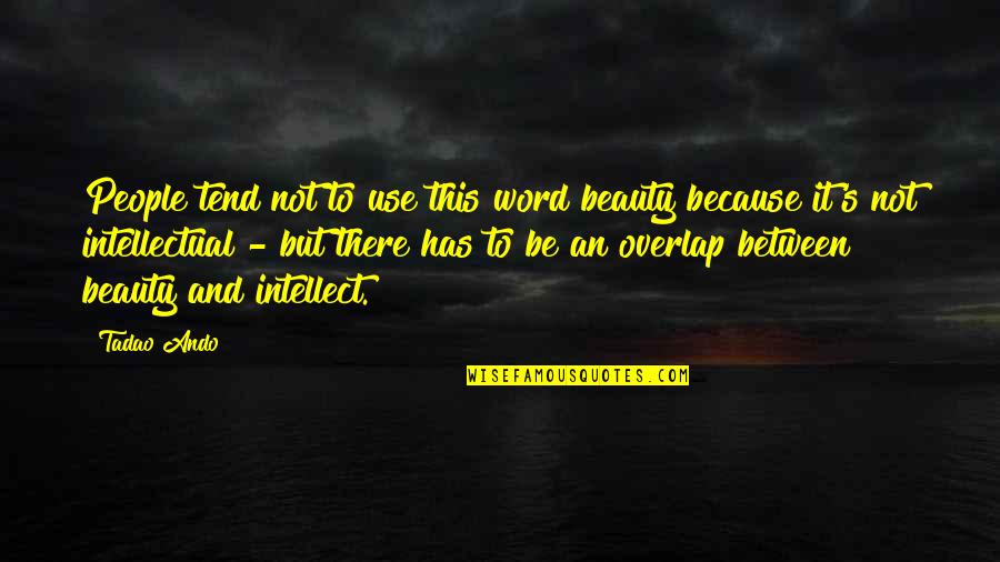 Finally Finding The Right Person Quotes By Tadao Ando: People tend not to use this word beauty