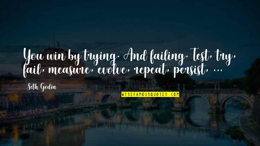 Finning Stock Quotes By Seth Godin: You win by trying. And failing. Test, try,