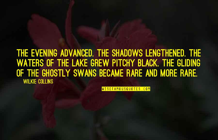 First Priority Relationship Quotes By Wilkie Collins: The evening advanced. The shadows lengthened. The waters