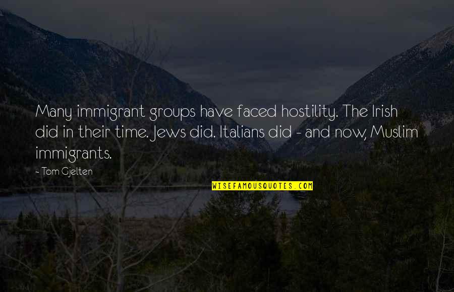 Fishie Nippie Quotes By Tom Gjelten: Many immigrant groups have faced hostility. The Irish