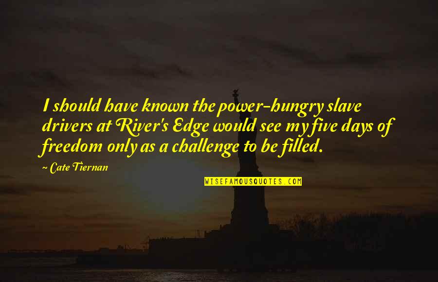 Five Days Quotes By Cate Tiernan: I should have known the power-hungry slave drivers