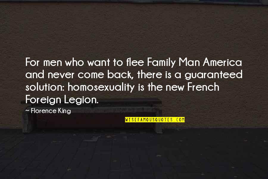 Flee Quotes By Florence King: For men who want to flee Family Man