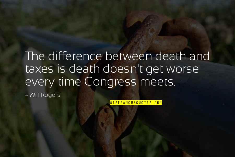 Floquet Monopole Quotes By Will Rogers: The difference between death and taxes is death