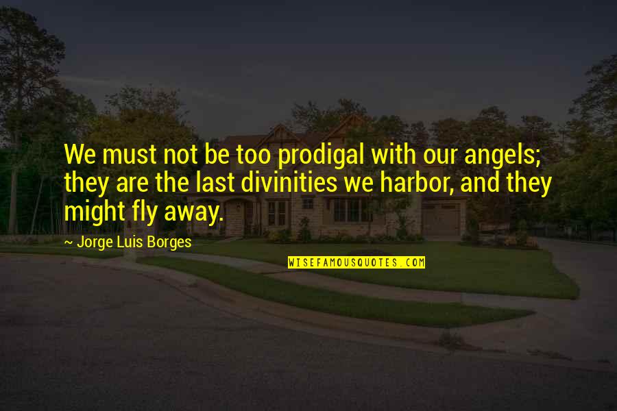 Fly Away Quotes By Jorge Luis Borges: We must not be too prodigal with our