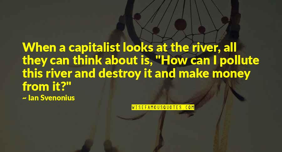 Foolproof Plans Quotes By Ian Svenonius: When a capitalist looks at the river, all