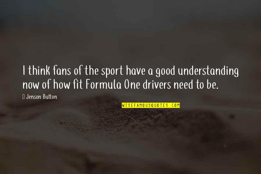 Formula 1 Quotes By Jenson Button: I think fans of the sport have a