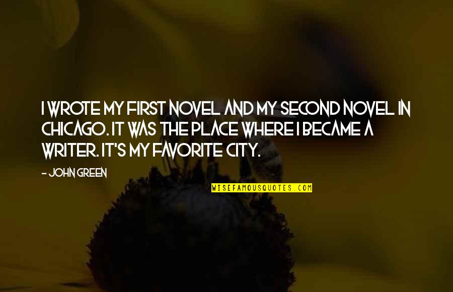Frankels Designer Shoes Quotes By John Green: I wrote my first novel and my second