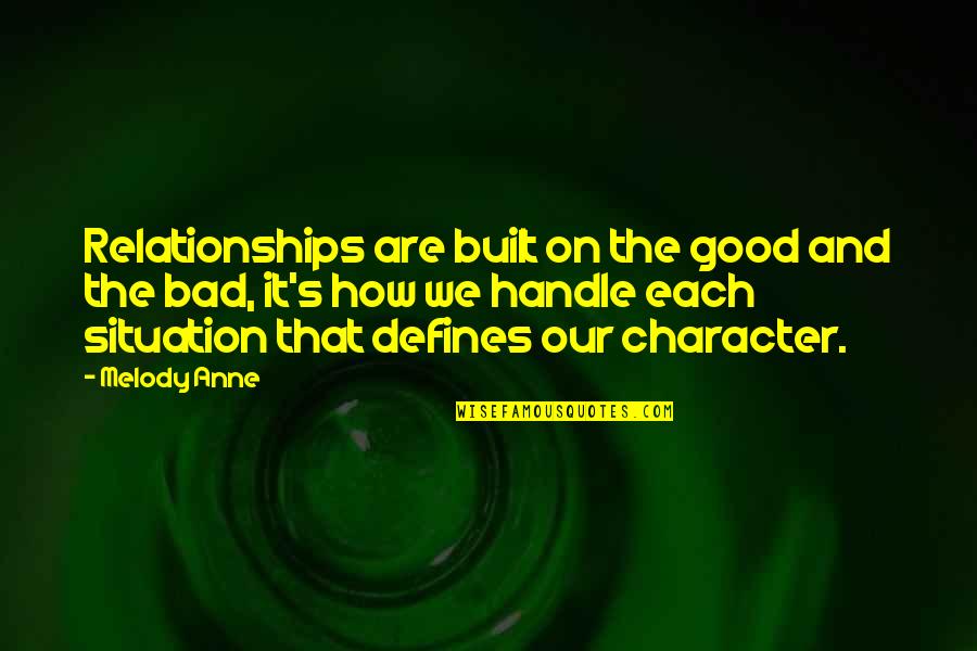 Free Clip Art For Quotes By Melody Anne: Relationships are built on the good and the