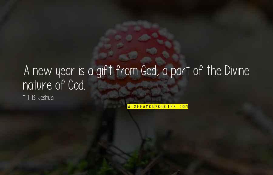 From Nature Quotes By T. B. Joshua: A new year is a gift from God,