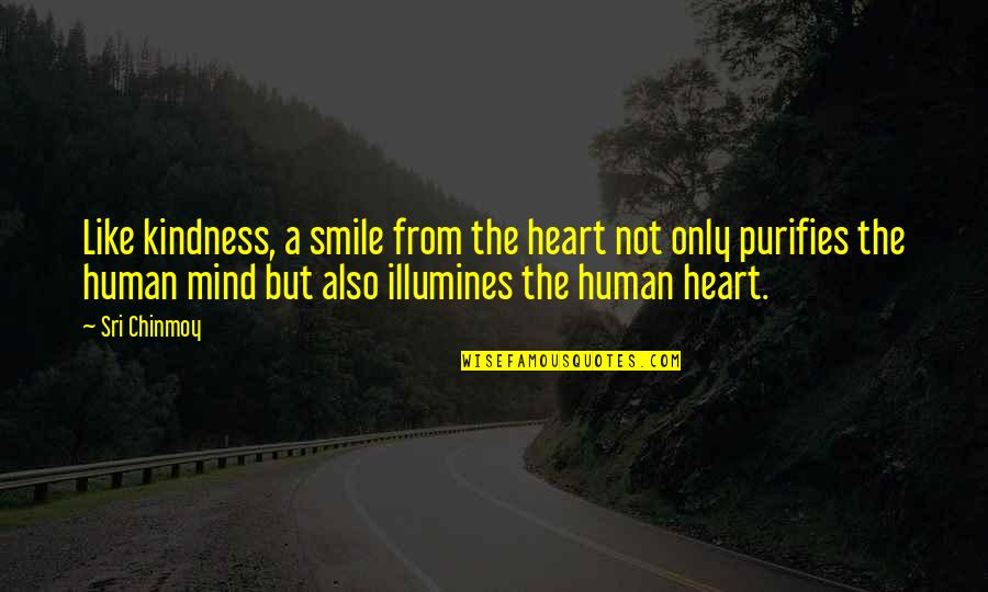 Fullanimevf Quotes By Sri Chinmoy: Like kindness, a smile from the heart not