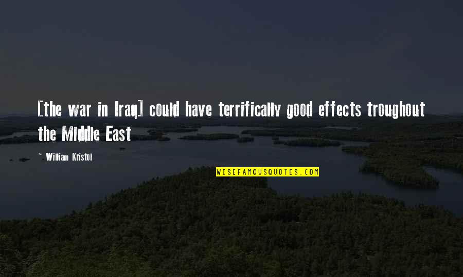 Funny Ali G Indahouse Quotes By William Kristol: [the war in Iraq] could have terrifically good