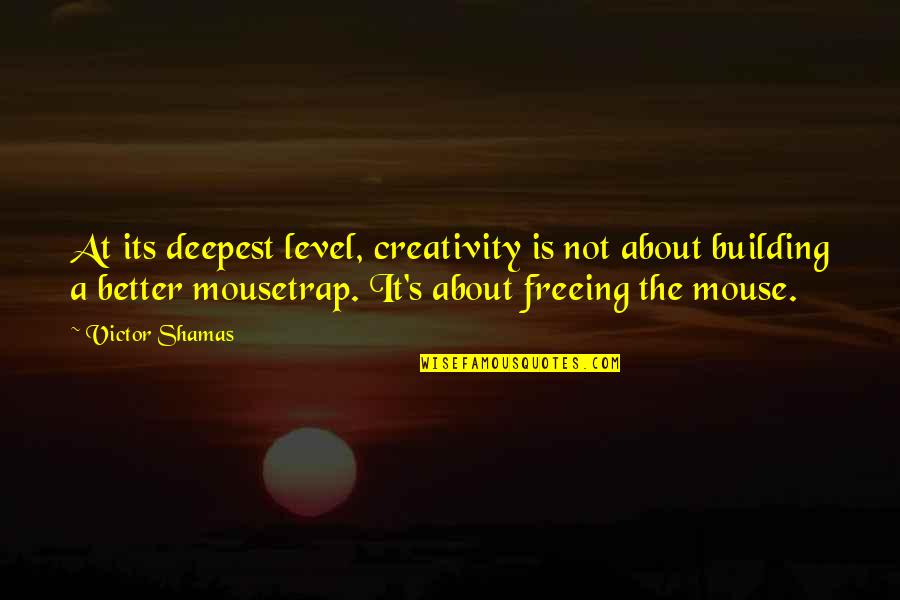 Funny Christmas Phrases And Quotes By Victor Shamas: At its deepest level, creativity is not about