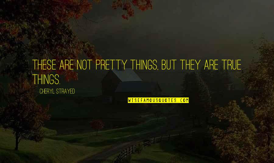 Funny Family Pic Quotes By Cheryl Strayed: These are not pretty things, but they are