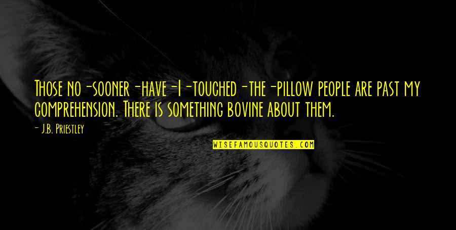 Funny Intro Quotes By J.B. Priestley: Those no-sooner-have-I-touched-the-pillow people are past my comprehension. There