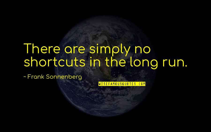 Funny Xmas Quotes By Frank Sonnenberg: There are simply no shortcuts in the long