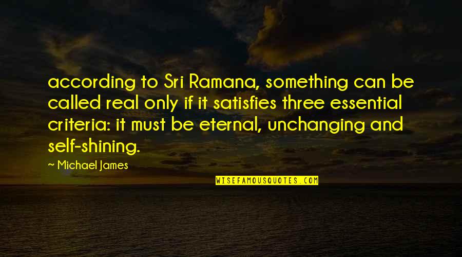 Garick Vanbrocklin Quotes By Michael James: according to Sri Ramana, something can be called