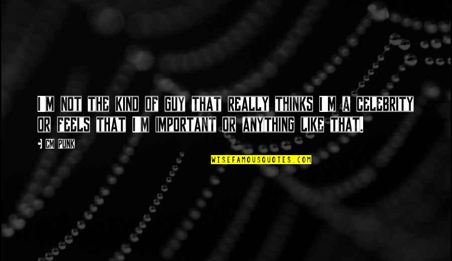 Gente Mesquinho Quotes By CM Punk: I'm not the kind of guy that really