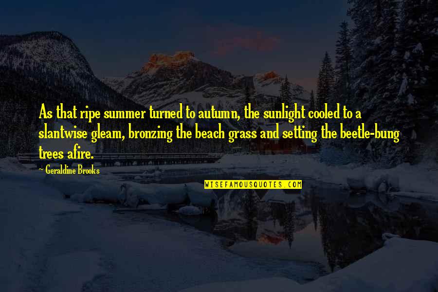 Geraldine Brooks Quotes By Geraldine Brooks: As that ripe summer turned to autumn, the