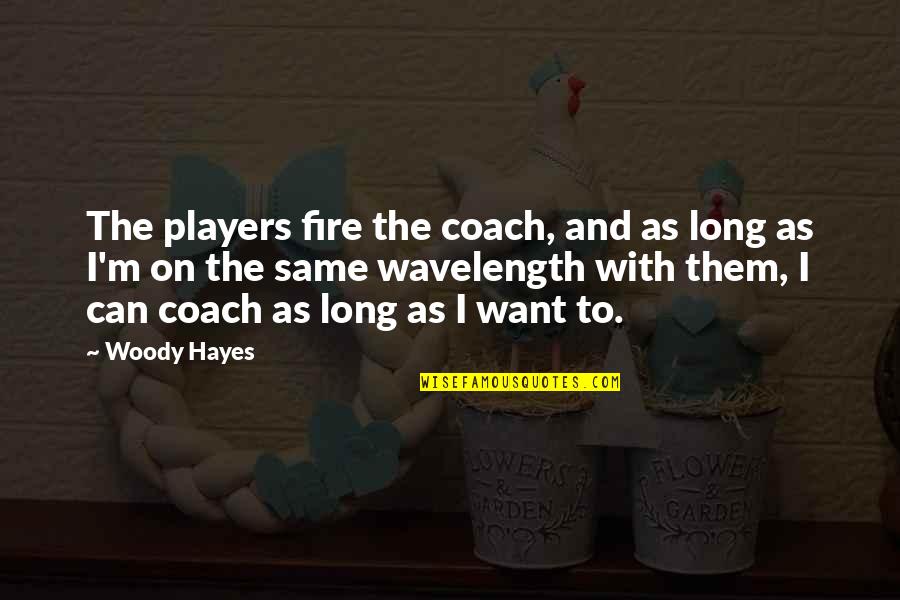 Getting Treated Like A Princess Quotes By Woody Hayes: The players fire the coach, and as long