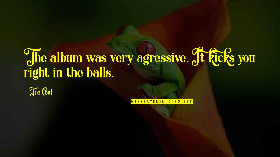 Giampapa Sutures Quotes By Tre Cool: The album was very agressive. It kicks you