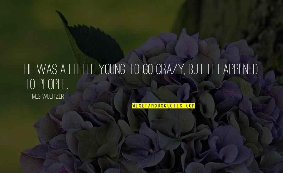 Go A Little Crazy Quotes By Meg Wolitzer: He was a little young to go crazy,