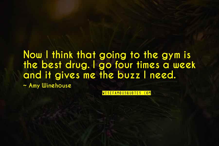 Go To Gym Quotes By Amy Winehouse: Now I think that going to the gym