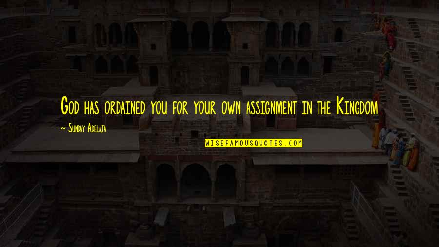 God Assignment Quotes By Sunday Adelaja: God has ordained you for your own assignment