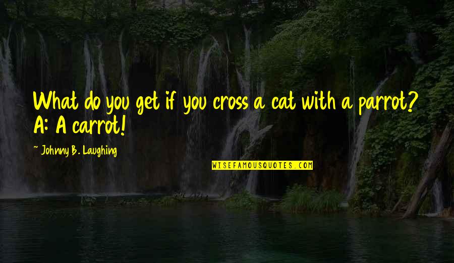 Good Friends Change Quotes By Johnny B. Laughing: What do you get if you cross a