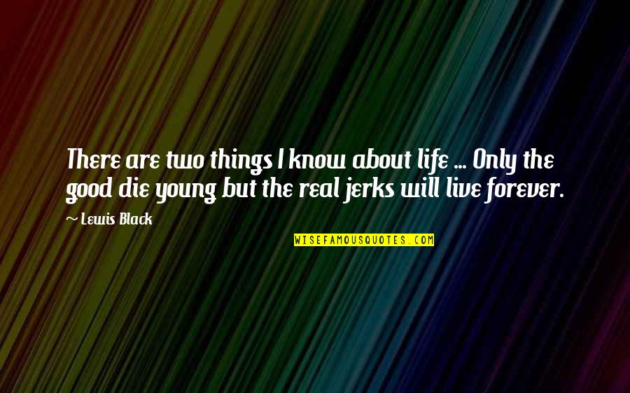 Good Things About Life Quotes By Lewis Black: There are two things I know about life