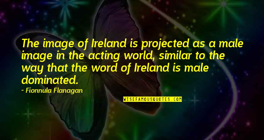 Gorchow Clothing Quotes By Fionnula Flanagan: The image of Ireland is projected as a