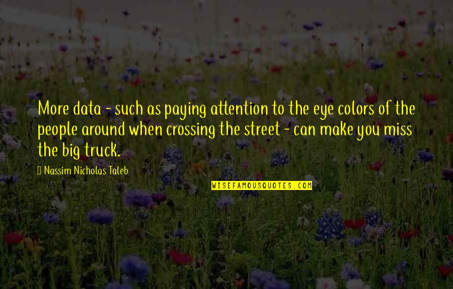 Gostampit Quotes By Nassim Nicholas Taleb: More data - such as paying attention to