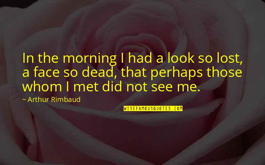 Goveia Grand Quotes By Arthur Rimbaud: In the morning I had a look so