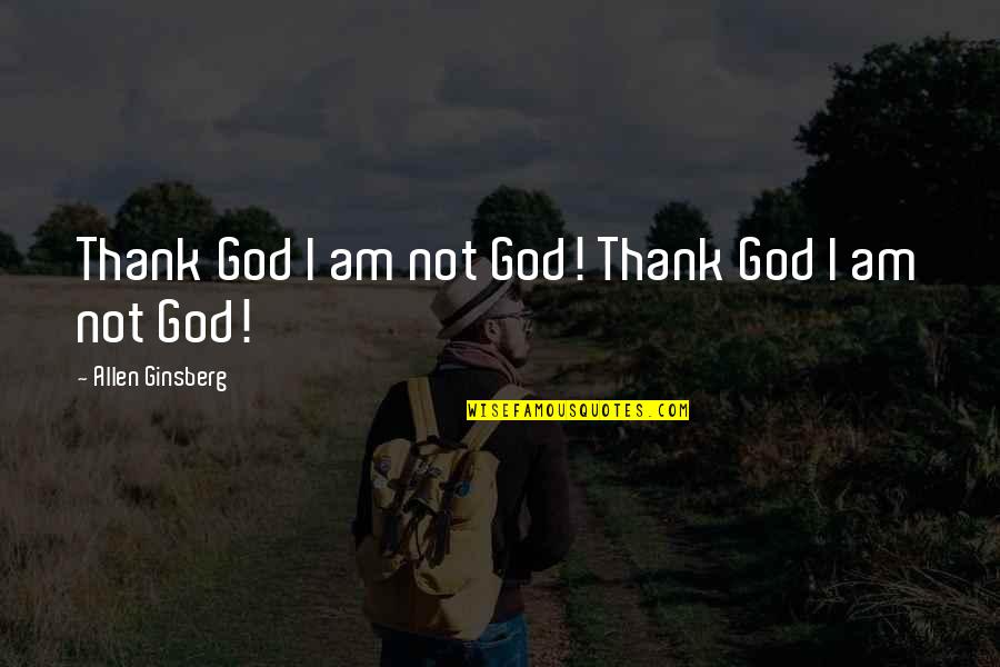 Gratificante Significato Quotes By Allen Ginsberg: Thank God I am not God! Thank God