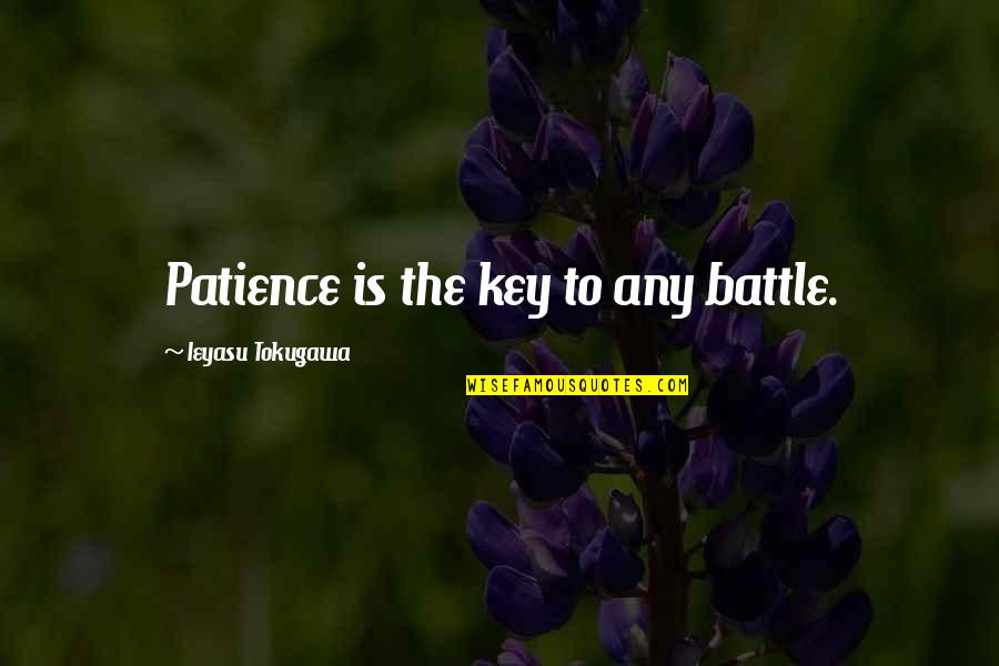 Grebenshikov Quotes By Ieyasu Tokugawa: Patience is the key to any battle.