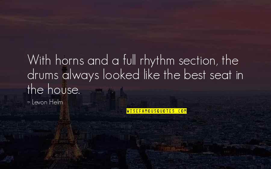 Green Moss Quotes By Levon Helm: With horns and a full rhythm section, the