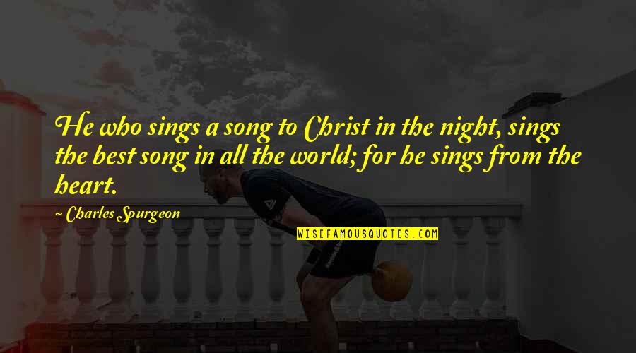 Grey's Anatomy Season 2 Funny Quotes By Charles Spurgeon: He who sings a song to Christ in