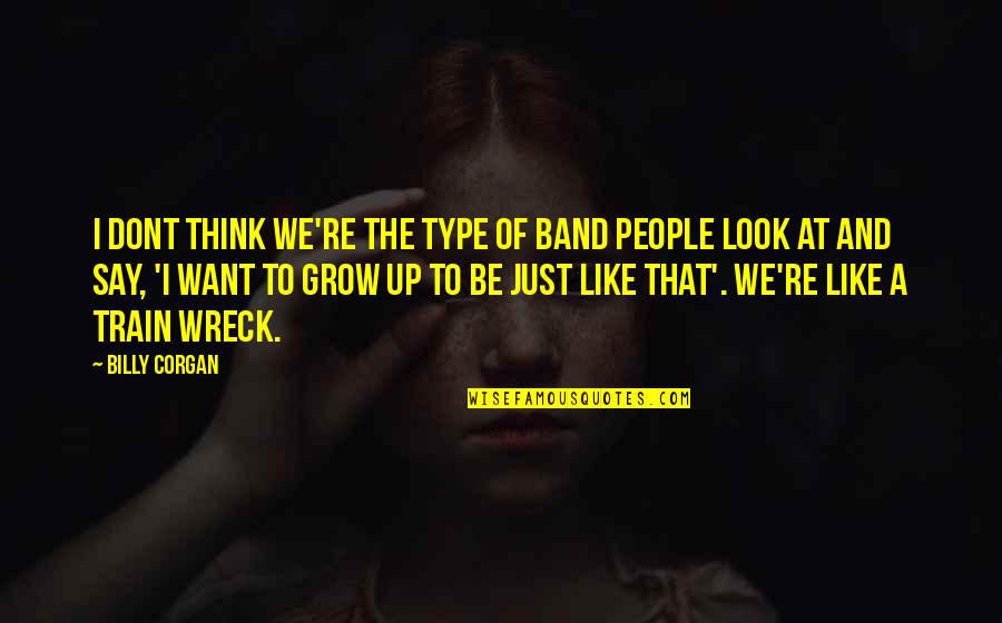 Grow Quotes By Billy Corgan: I dont think we're the type of band