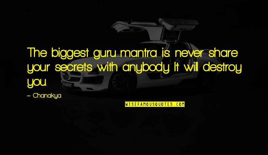 Guru Mantra Quotes By Chanakya: The biggest guru-mantra is: never share your secrets