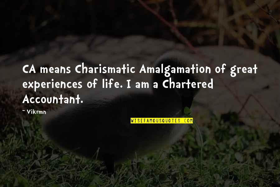 Guru With Guitar Quotes By Vikrmn: CA means Charismatic Amalgamation of great experiences of