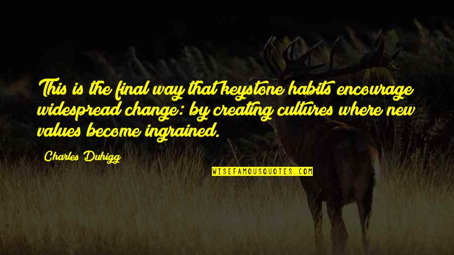 Habits And Change Quotes By Charles Duhigg: This is the final way that keystone habits