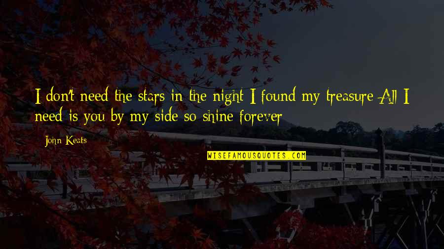 Hajib Youtube Quotes By John Keats: I don't need the stars in the night