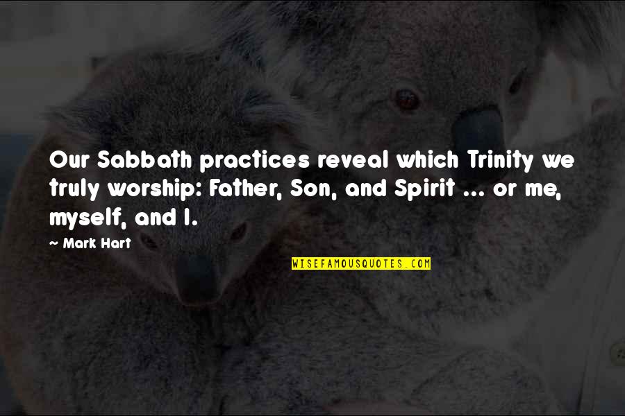 Halo Iwhbyd Skull Quotes By Mark Hart: Our Sabbath practices reveal which Trinity we truly