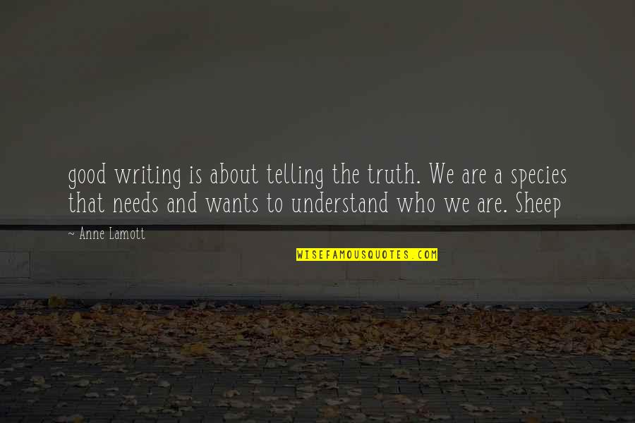 Hamlet Identity Crisis Quotes By Anne Lamott: good writing is about telling the truth. We