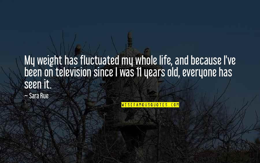 Hamparan Elektronik Quotes By Sara Rue: My weight has fluctuated my whole life, and