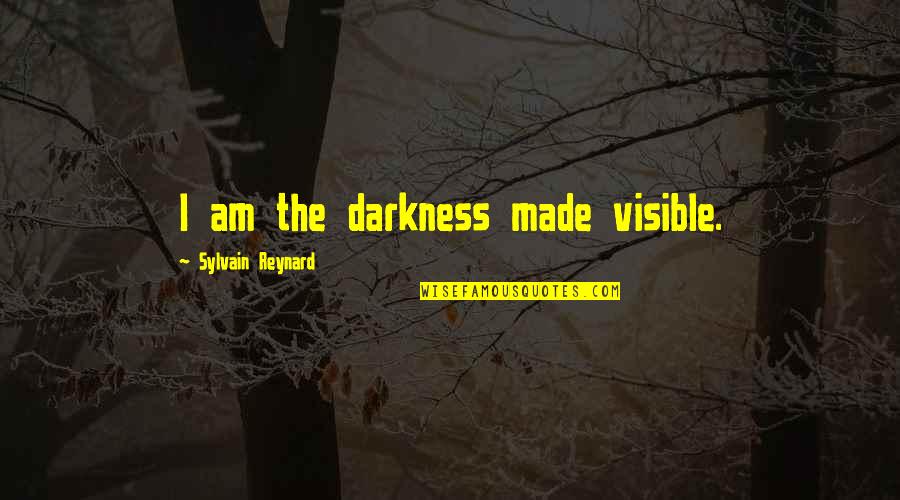 Hard Working Person Quotes By Sylvain Reynard: I am the darkness made visible.