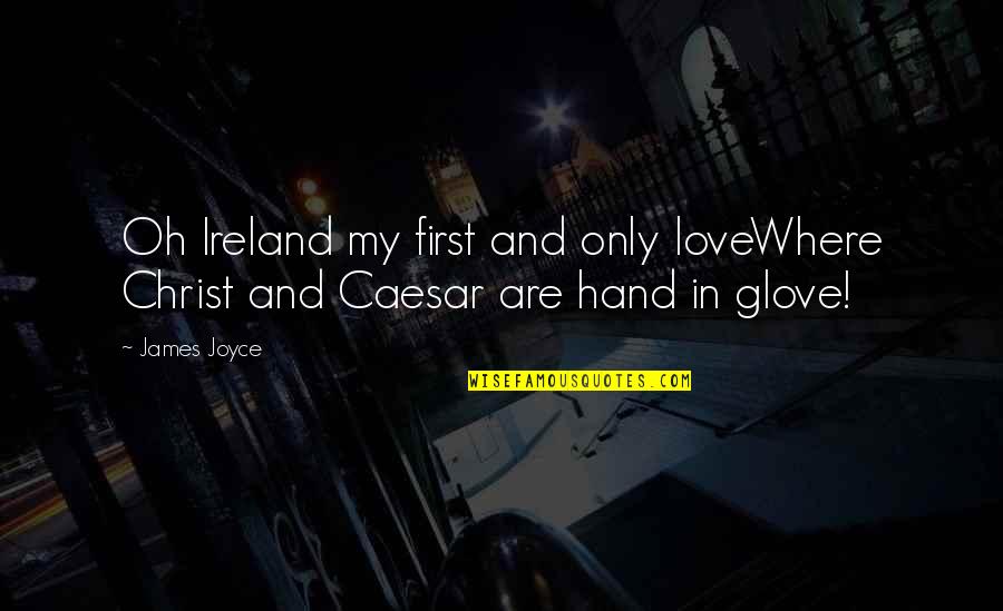 Harry Potter Deathly Hallows Part 1 Quotes By James Joyce: Oh Ireland my first and only loveWhere Christ