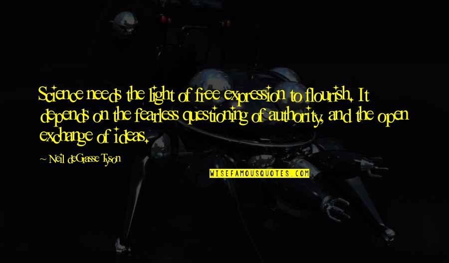 Hay Fever Funny Quotes By Neil DeGrasse Tyson: Science needs the light of free expression to