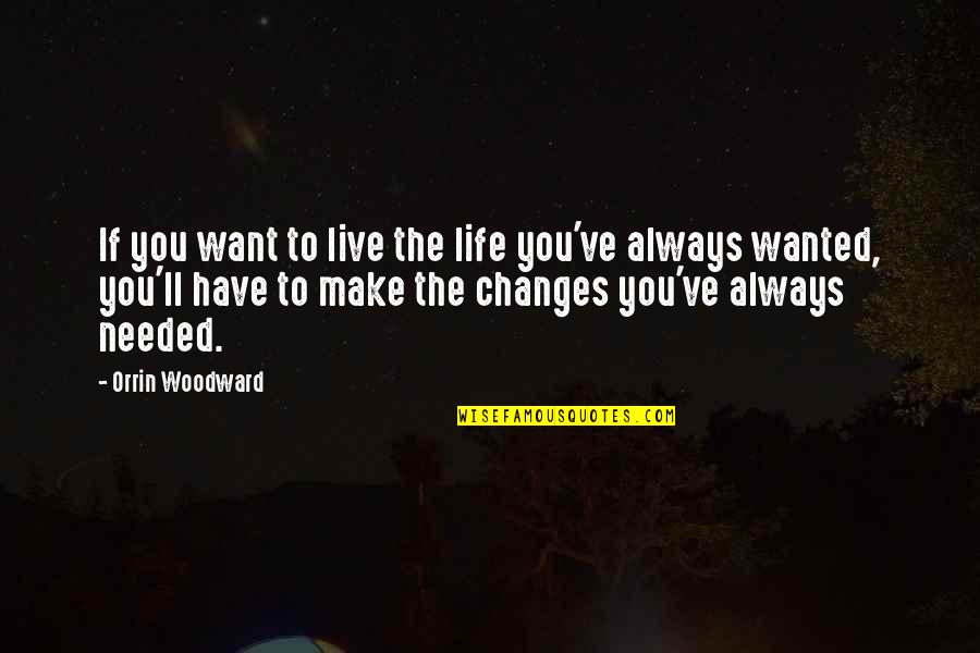 Hbo Oz Quotes By Orrin Woodward: If you want to live the life you've