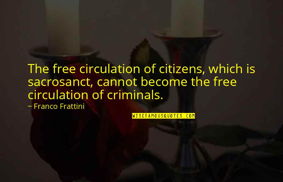 Head Banging Meme Quotes By Franco Frattini: The free circulation of citizens, which is sacrosanct,