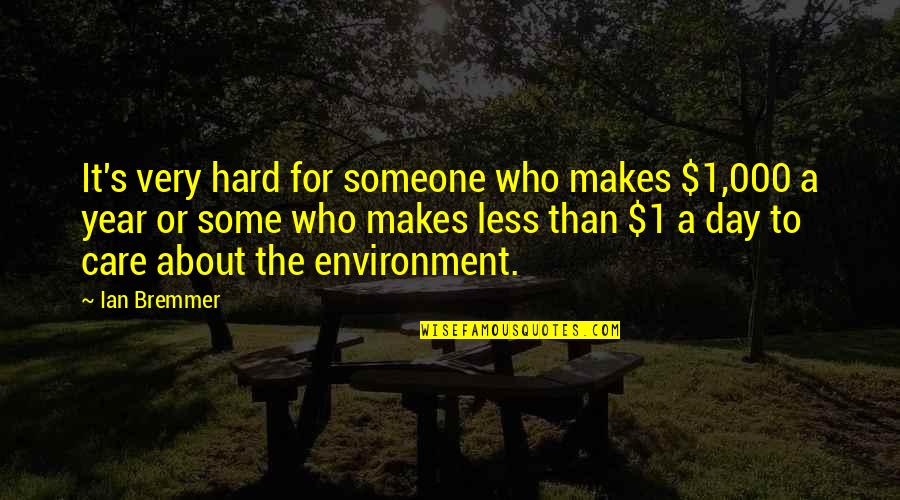 Headstrong Quotes By Ian Bremmer: It's very hard for someone who makes $1,000